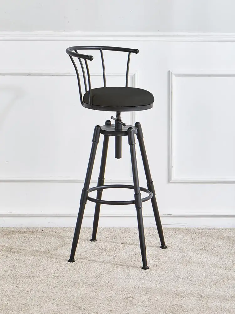 Paabulind raud baar tool kõrge jala tõste-ümberringi baar tool kaasaegne lihtne leibkonna seljatugi kõrge väljaheites baar tool