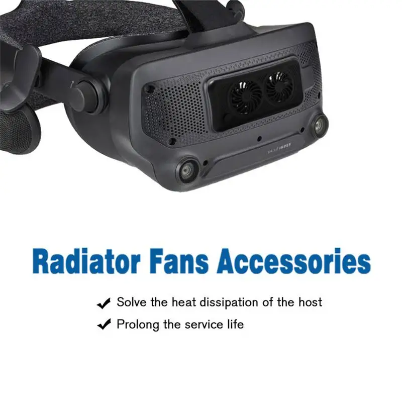 Jahutus Radiaatori Ventilaatori Jaoks ValveIndex Pikendab ValveIndex Mõeldud VR Mängud Peakomplekt, USB Laetav Must