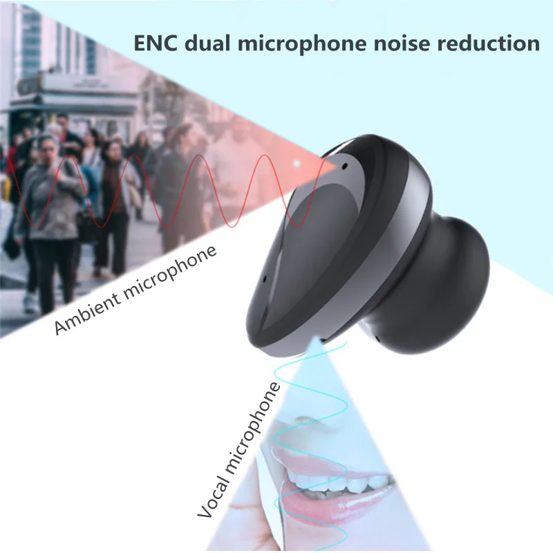 LE706 TWS Dual Mikrofoni Müra Vähendamise Mini Wireless Bluetooth Võimsus Ekraan ENC Bluetooth Veekindlad Kõrvaklapid Stereo