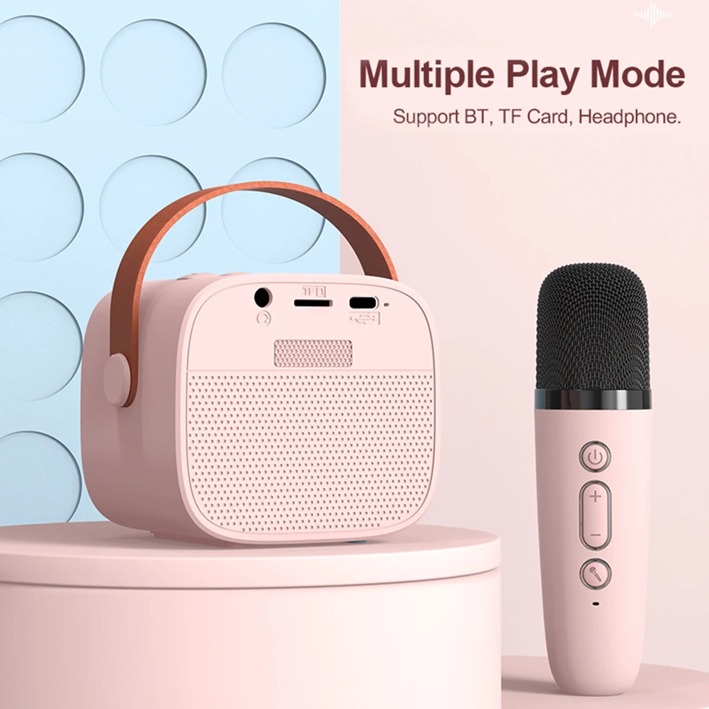 Mikrofon Karaoke Masin, Kõik-Ühes-Kaasaskantav Bluetooth 5.3 KTV Speaker System 1-2 Traadita Mikrofonid Kodus Pere KTV