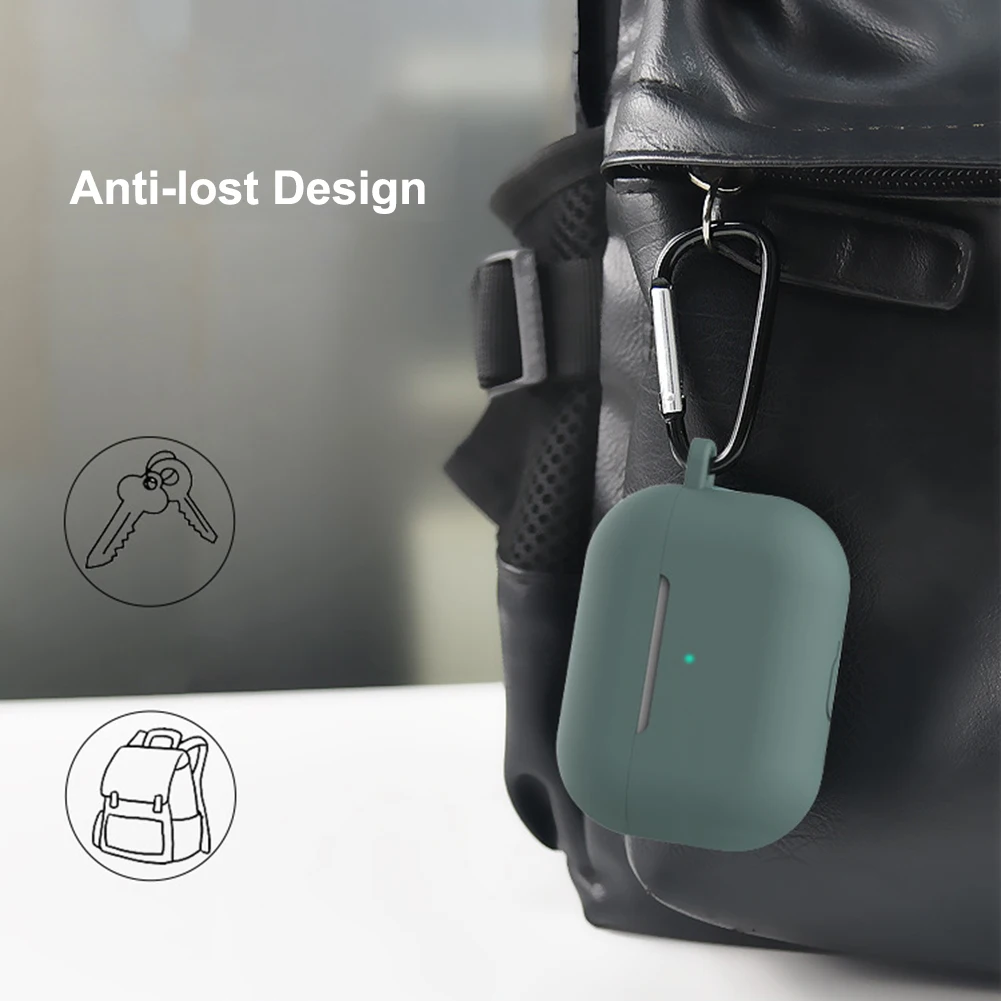 Traadita Bluetooth-Peakomplekti karpi 5Solid Värv Peakomplekt Omanik Kate Silikoonist, Ultra-õhuke Kaitsev Puhul Airpods Pro