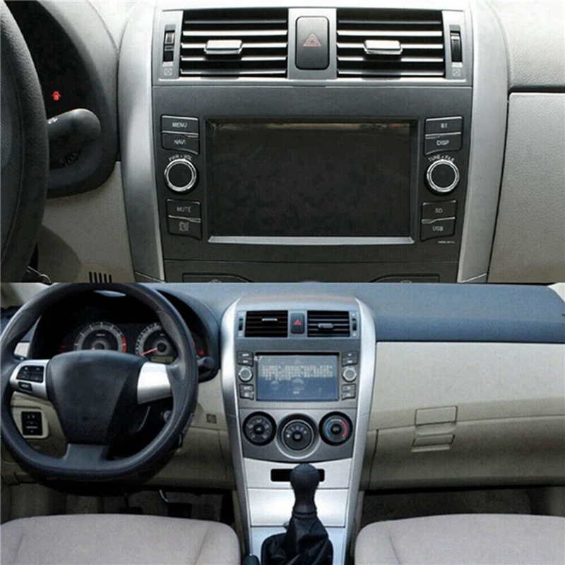 1 Paar Armatuurlaua Õhu Väljalaskeava Trim Strip Armatuurlaua Toyota Corolla Altis 2007-2013 ABS süsinikkiu Konsoolid Turustusvõimalusi Madalama Sisekujundus
