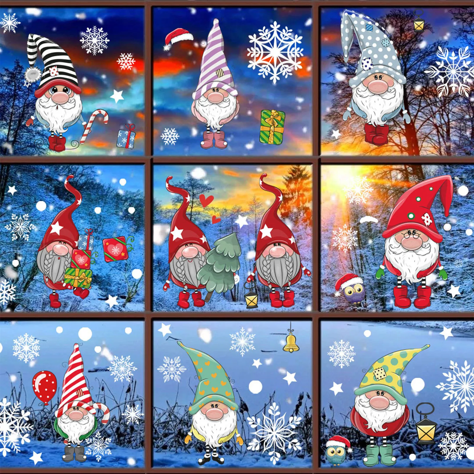 Jõulud Lumehelves Elektrostaatiline Seina Kleebis Klaasist Akende Kleebised Häid Jõule Kodu Kaunistamiseks Kleebised Uus Aasta Tapeet