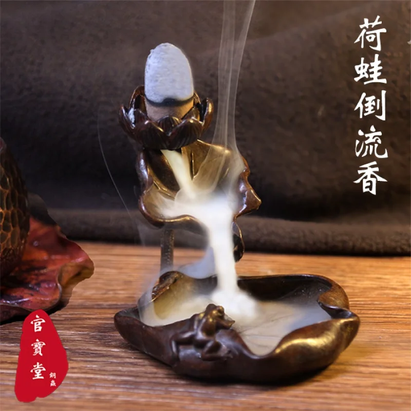 Puhas Vask Tee Kaunistused Punane Vask Lotus Konn Viiruk Omanik Viiruk Omanik Zen Creative Kodu Sisekujunduses Viiruk Backfl