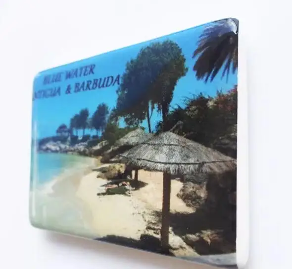 Loominguline Ookeani Randa, Antigua ja Barbuda turismi suveniiride köök dekoratsioon magnet külmik kleebised külmkapimagneteid